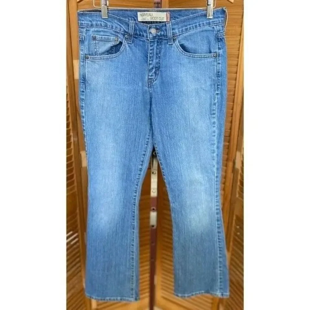 Levi's 515 Women's Nouveau Mid-Rise Boot Cut Denim Blue Jeans Size 8 MIS